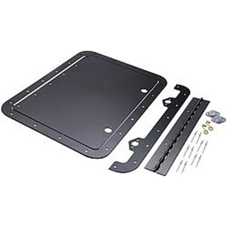 Allstar Performance 10 x 14 in. Aluminum Access Panel Kit; Black ALL18543